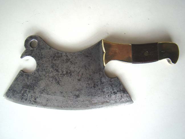 A fine early Victorian brass mounted 'Bird' form Food Chopper circa 1850 — image 2